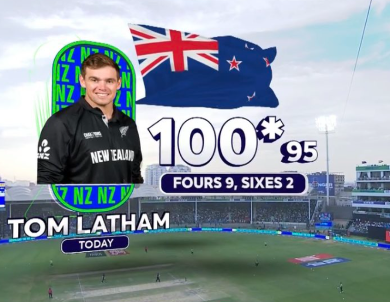 Tom Latham’s Masterclass Guides New Zealand to 320!